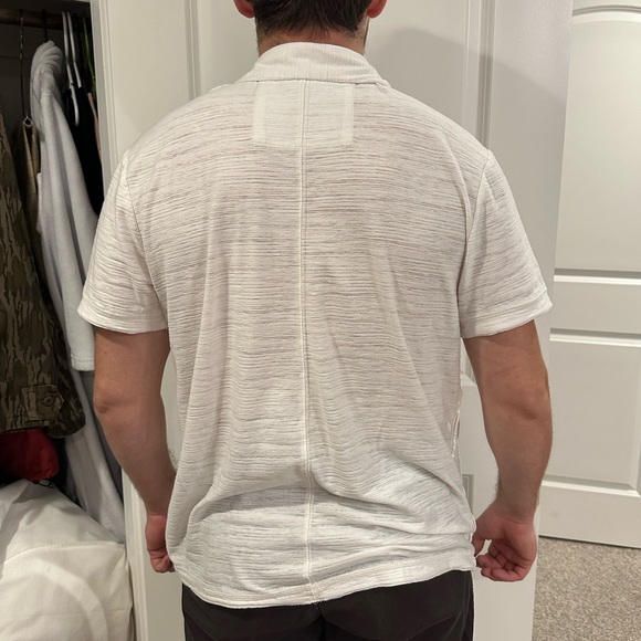 XL White Short Sleeve Polo - Picture 3 of 4